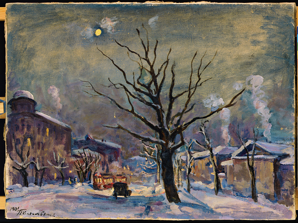 Петр Кончаловский. «Большая Садовая при лунном свете». 1931 год. Копия предоставлена Фондом Петра Кончаловского. Оригинал хранится в частной коллекции