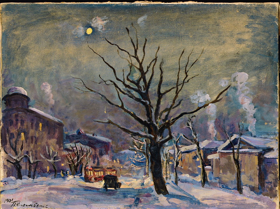 Пейзаж-с-луной.-Большая-Садовая-улица.-1931г.