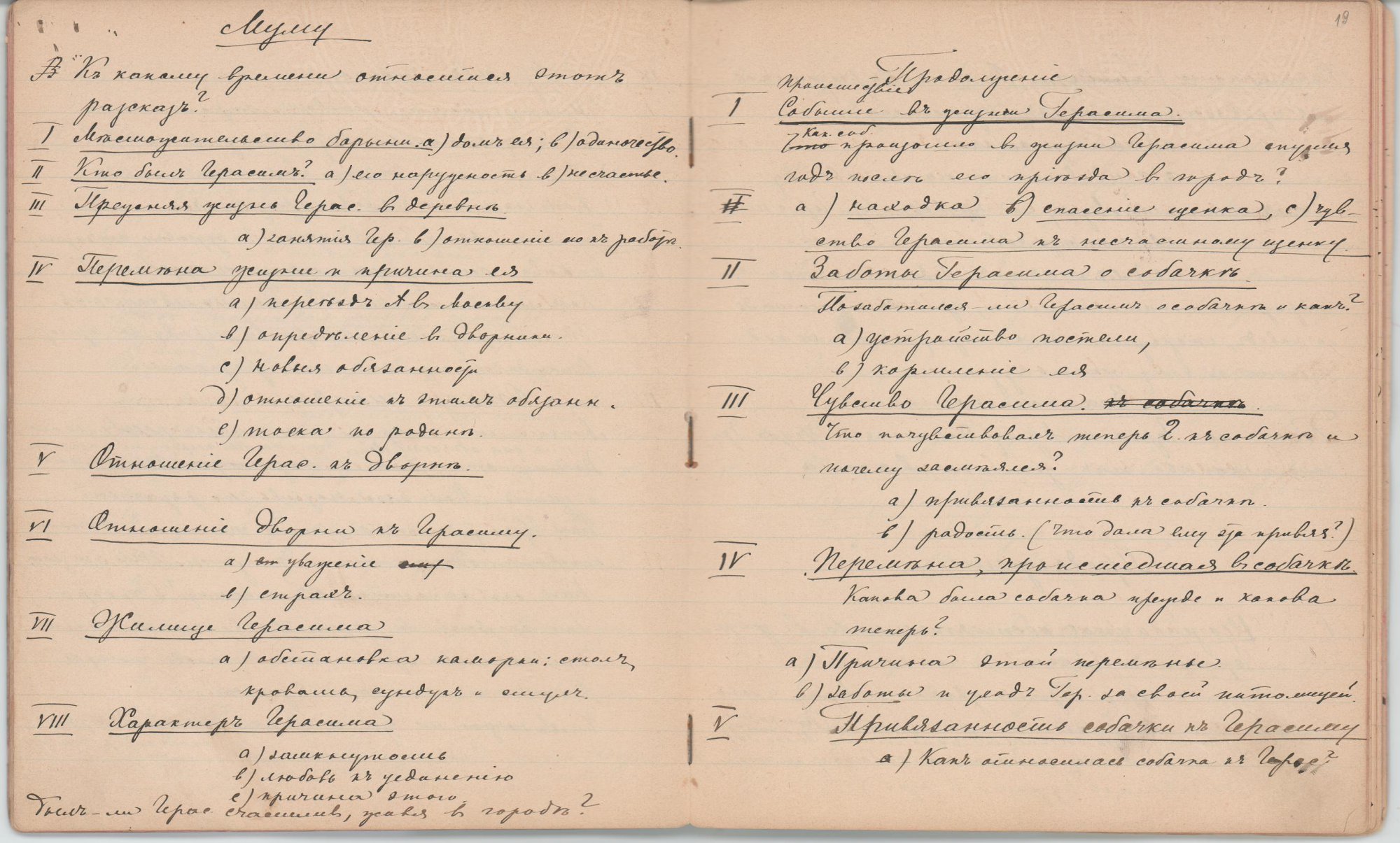 Рукопись чёрными чернилами, с правкой красными чернилами (45 лл.) в тетради в линейку, в чёрном коленкоровом переплёте. Авторская пагинация листов.