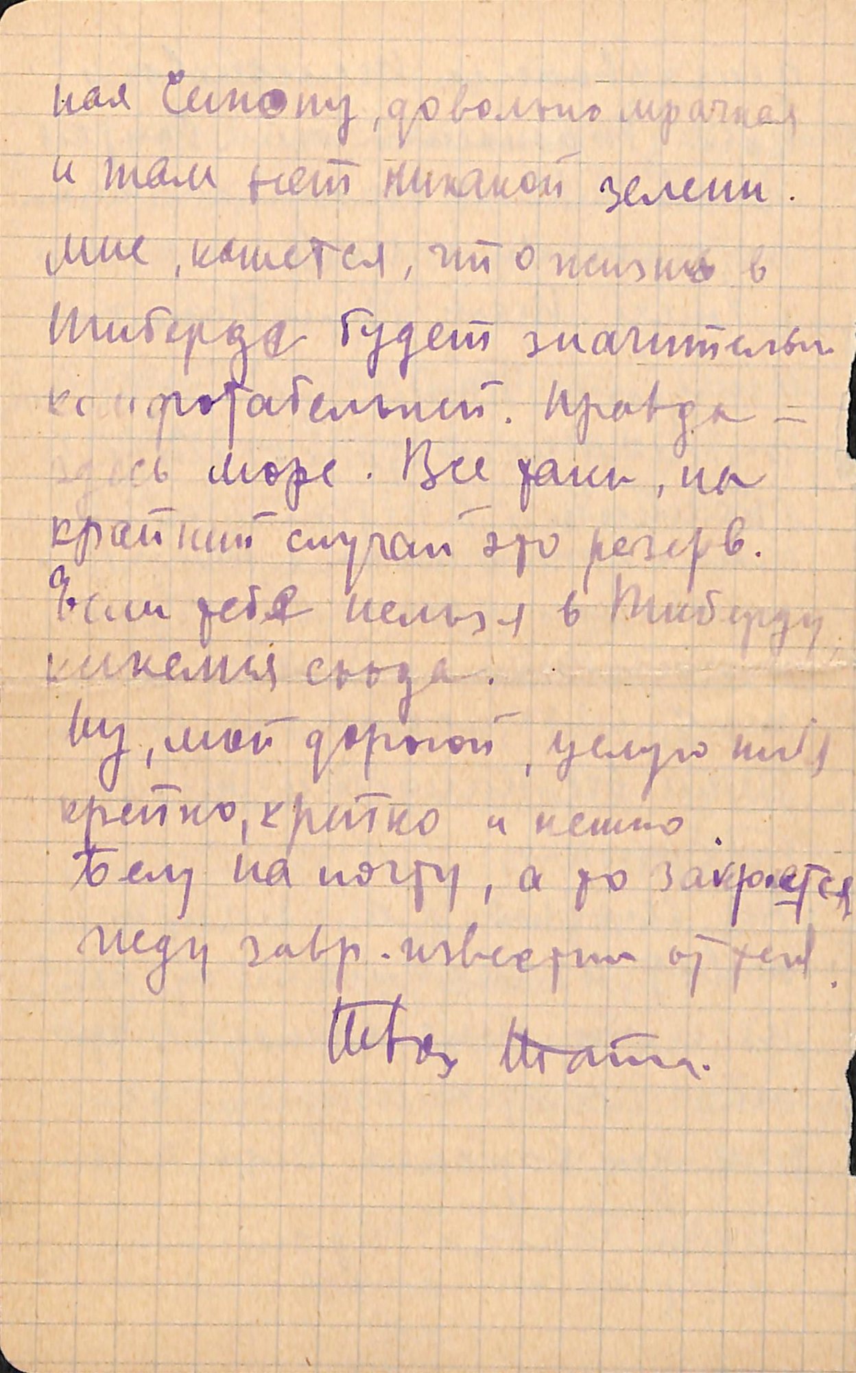 Письмо. Адресат — Лямин Николай Николаевич (с упоминанием Булгакова Михаила Афанасьевича, Попова Павла Сергеевича и Толстой Анны Ильиничны). 24 мая 1934 г. Ушакова Н.А.