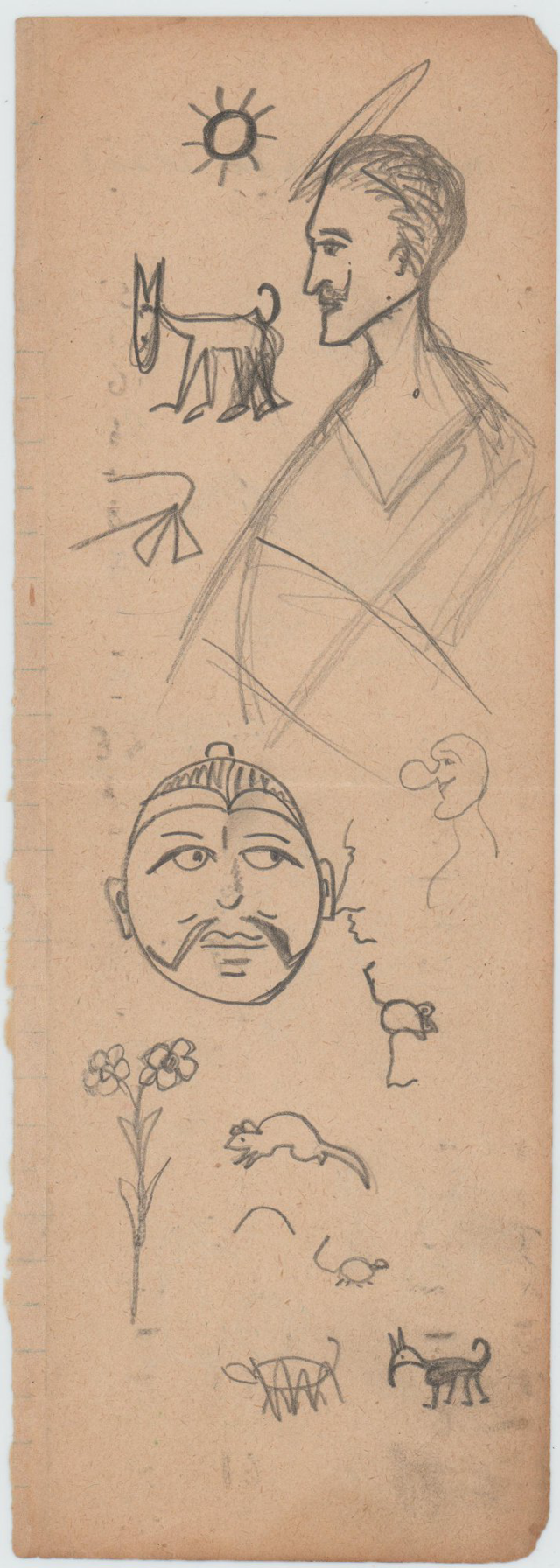 Записка. Рисунки и рабочие заметки [1920-1935 гг.]. Лямин Н.Н.