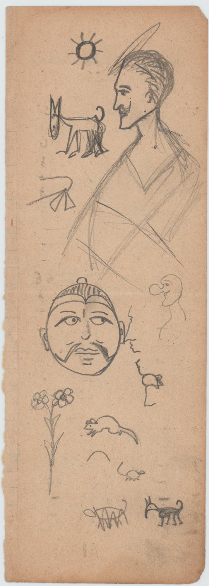 Записка. Рисунки и рабочие заметки [1920-1935 гг.]. Лямин Н.Н.