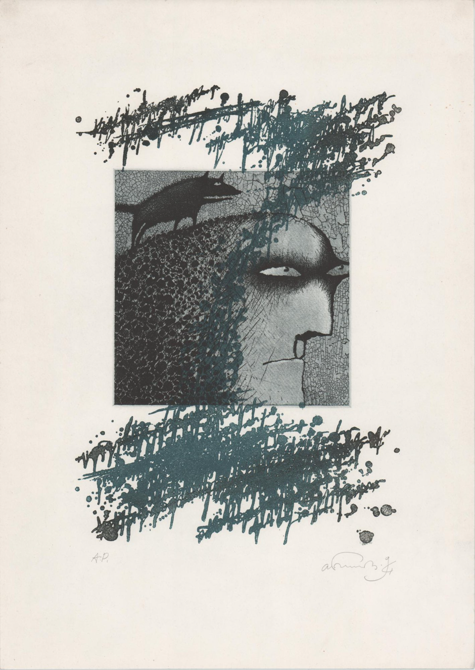 Иллюстрация. «Мастер и Маргарита» (роман), Булгаков М.А. «Понтий Пилат». 1994 г. Бисти А.Д.