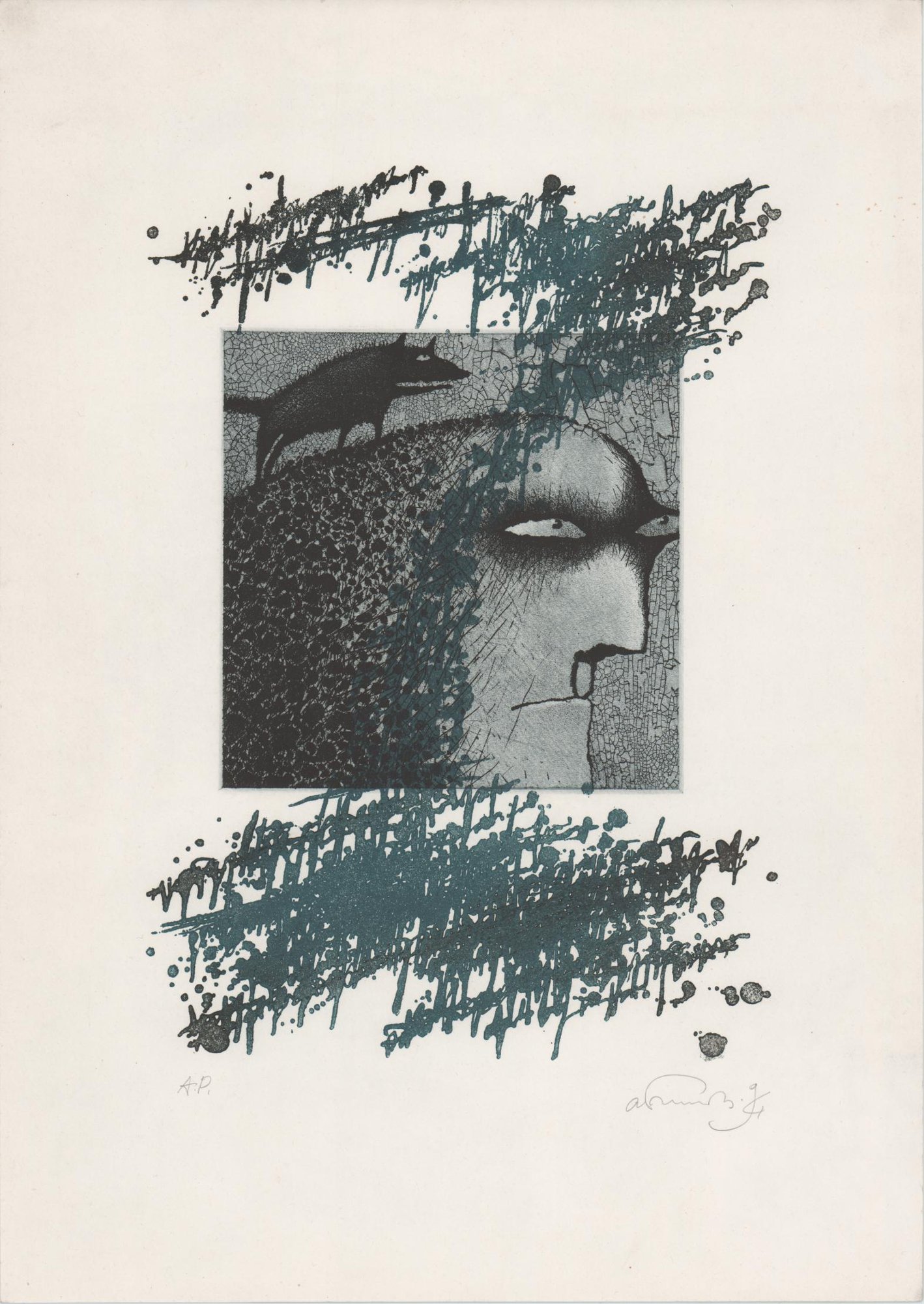 Иллюстрация. «Мастер и Маргарита» (роман), Булгаков М.А. «Понтий Пилат». 1994 г. Бисти А.Д.