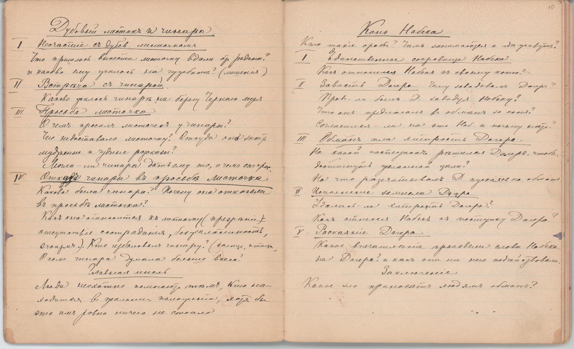 Рукопись чёрными чернилами, с правкой красными чернилами (45 лл.) в тетради в линейку, в чёрном коленкоровом переплёте. Авторская пагинация листов.
