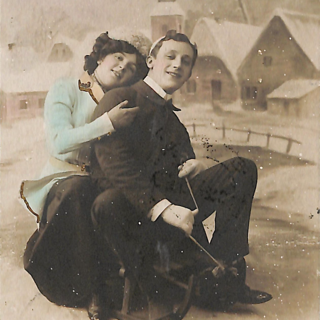 Открытое письмо. «Съ Новымъ Годомъ». [1910 г.]