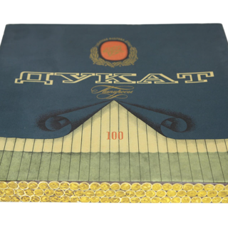 Коробка упаковочная, от папирос "Дукат". 1960-е гг.