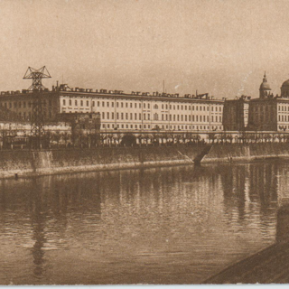 Почтовая карточка. Вид Москвы, Дворец Труда (ул. Солянка, 12). Издание Московского Коммунального Хозяйства. Фабрика «Гознак». 1926 г.